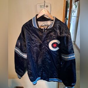 STARTER Navy Blue Windbreaker Jacket